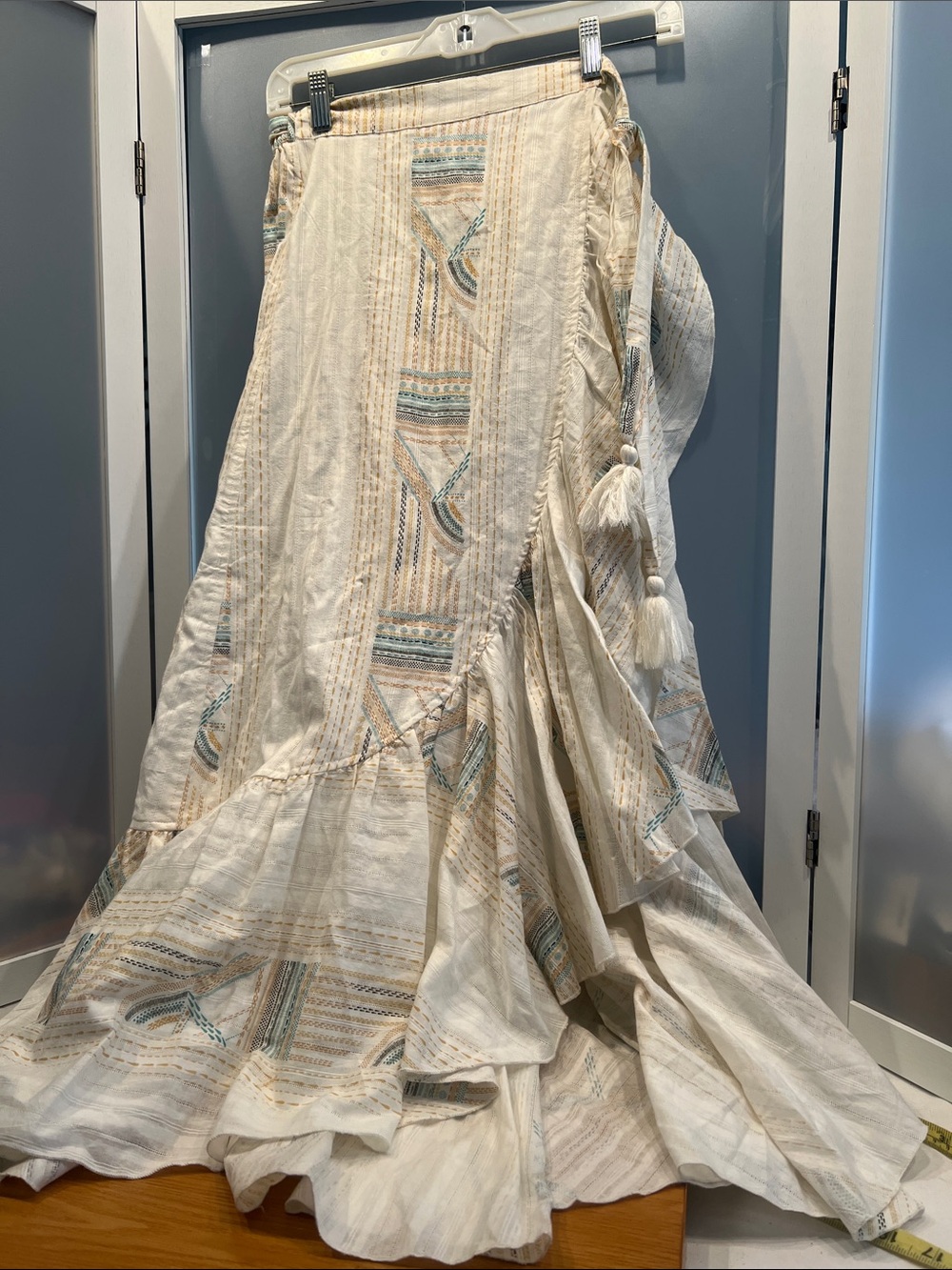 O’Neill Adilah boho tiered wrap skirt XS